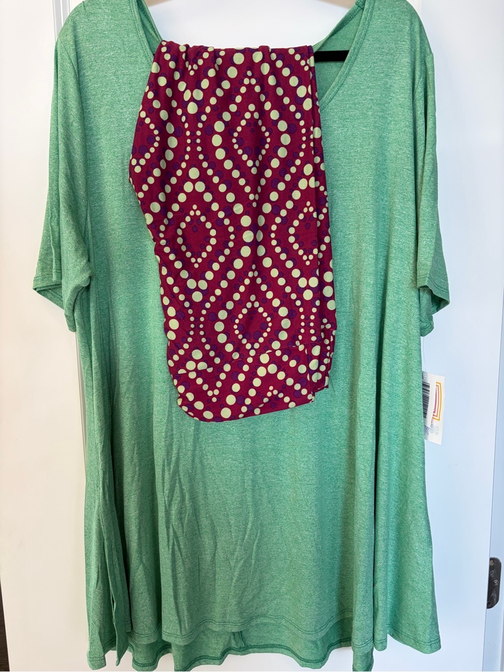 3x LuLaRoe Green Scoop Neck Tunic Top